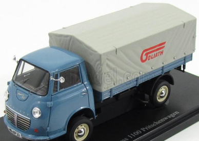 Autocult Goliath Express 1100 Flatbed Truck Nemecko 1957 1:43 Modrá svetlo šedá