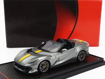 Bbr-models Ferrari 812 Competizione A Spider 2022 1:43 Grigio Coburn - Grey Met Yellow