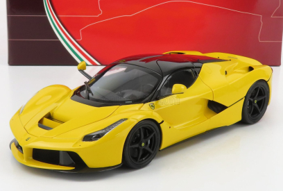 Bbr-models Ferrari Laferrari 2013 - Čierne kolesá 1:18 Giallo Modena - Žlto-čierna