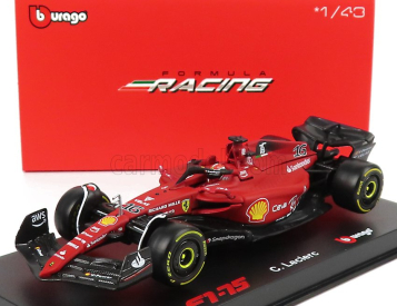 Bburago Ferrari F1-75 Scuderia Ferrari N 16 Season 2022 Charles Leclerc 1:43, červená