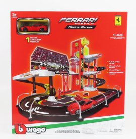 Bburago Accessories Diorama – Level Racing Garage With Ferrari F-12 2015 1:43