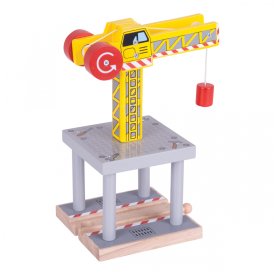 Bigjigs Rail Big Crane Yellow