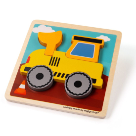 Bigjigs Toys Vkladacie puzzle Digger