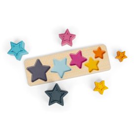 Bigjigs Toys Vkladacie puzzle Stars