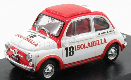 Brumm Fiat Nuova 500d - Amaro Isolabella 1960 1:43 Bielo-červená