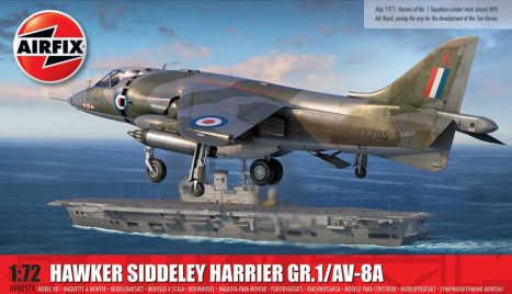 Classic Kit lietadlo A04057A - Hawker Siddeley Harrier GR.1/AV-8A (1:72)