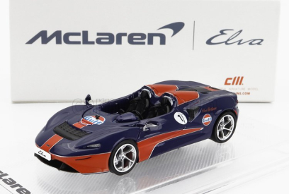 Cm-models Mclaren Elva Gulf Livery 2020 1:64 Modrá oranžová