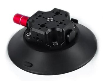 CNC Quick Release Vehicle Suction Mount (4.5inch) Black