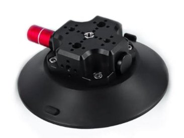 CNC Quick Release Vehicle Suction Mount (6inch) Black