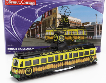 Corgi Tramvajový štetec Railcoach Blackpool Transport Interflora 1970 1:76 Žltá čierna