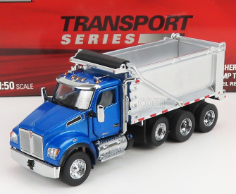 Dm-models Kenworth T880s Truck Cassone Ribaltabile 4-assi 1990 1:50 Modrá