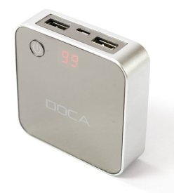 DOCA 8400 mAh, strieborná