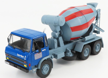 Edicola Berliet Grh230 6x4 Betoniera Tanker Cement Mixer Truck 3-assi 1959 - Movimento Terra 1:43 Modrá sivá červená