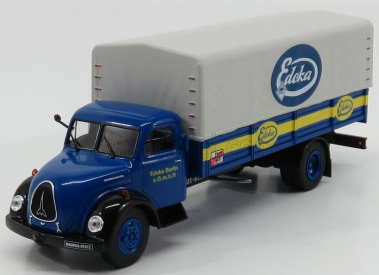 Edicola Magirus Deutz S6500 Truck Edeka Telonato 1956 - bez karty Box 1:43 Modrá Žltá Šedá