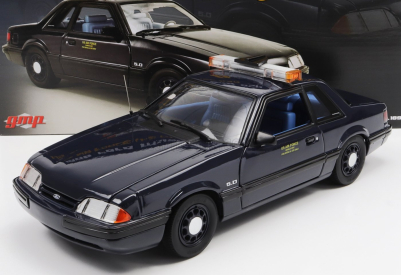 Gmp Ford usa Mustang 5.0l Ssp Police Dragon Chaser 1988 1:18 tmavomodrá