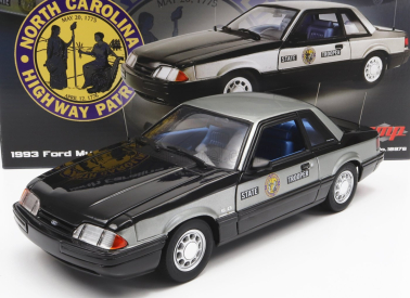 Gmp Ford usa Mustang 5.0l Ssp Police North Carolina Highway Patrol State Trooper 1993 1:18 Silver Black