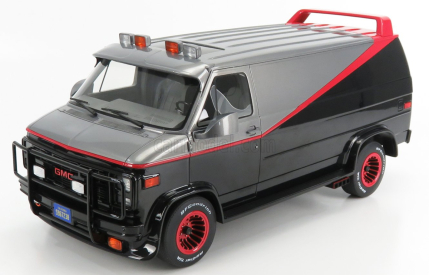 Greenlight GMC Vandura A-team Van - 1983 1:12 sivá čierna