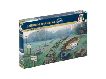 Italeri dioráma – WWII BATTLEFIELD ACCESSORIES (1:72)