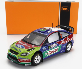 Ixo-models Ford england Focus Rs Wrc09 N 3 2nd Rally Sardinia Italy 2009 M.hirvonen - J.lehtinen 1:24 Modrá červená zelená