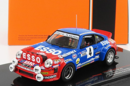 Ixo-models Porsche 911sc (nočná verzia) N 4 Rally Montecarlo 1982 G.frequelin - J.f.fauchille 1:43 Modrá červená