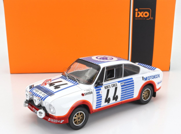 Ixo-models Škoda 130rs Team Škoda (nočná verzia) N 44 15. Rally Montecarlo 1977 Miroslav Zapadlo - Jiří Motal 1:24 Biela modrá červená