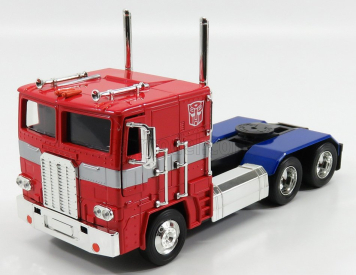 Jada Peterbilt 352 Tractor Truck 3-assi 1979 - Optimus Prime Transformers Iv L'era Dell'estinzione - Movie 2014 1:24 Red Blue