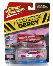 Johnny lightning Ford usa Crown Victoria N 43 Demilition Derby 1997 1:64 Ružová Biela