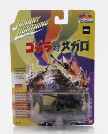 Johnny lightning Jeep Willys Army Godzilla vs Megalon 1:64 Vojenská zelená