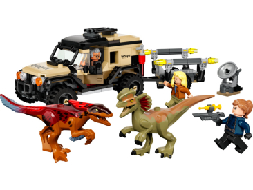 LEGO Jurský svet - Preprava pyroraptora a dilofosaura