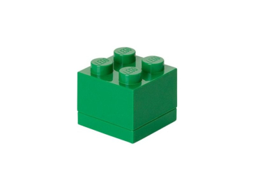 LEGO minibox 46x46x43mm – tmavozelený