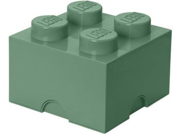 LEGO úložný box 250x250x180mm – army zelená