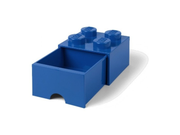 LEGO úložný box so zásuvkou 250x250x180mm – modrý