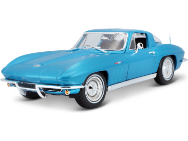 Maisto Chevrolet Corvette 1965 1:18 svetlomodrá metalíza