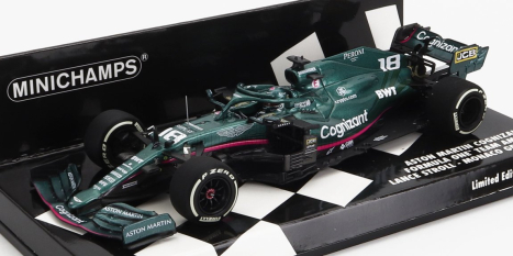 Minichamps Aston martin F1 Amr21 Mercedes M12 Eq Power+ Team Cognizant Formula One N 18 Monaco Gp 2021 Lance Stroll 1:43 Green