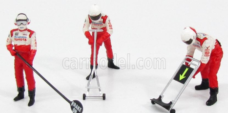 Minichamps Figúrky F1 Pit-stop Toyota 2002 Jack Set - Figúrky 1:43 Biela červená