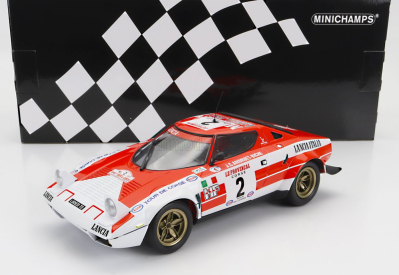 Minichamps Lancia Stratos Hf N 2 Winner Rally Tour De Corse 1974 Jean Claude Andruet - Michele Petit Biche 1:18 červená biela