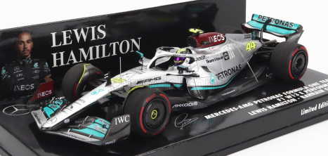 Minichamps Mercedes gp F1 W13e Team Mercedes-amg Petronas F1 N 44 3. Bahrain Gp 2022 Lewis Hamilton 1:43 Silver Green