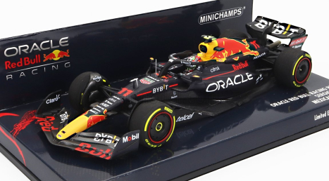 Minichamps Red bull F1 Rb18 Team Oracle Red Bull Racing N 11 3rd Mexico Gp 2022 Sergio Perez 1:43 Matná modrá žltá červená