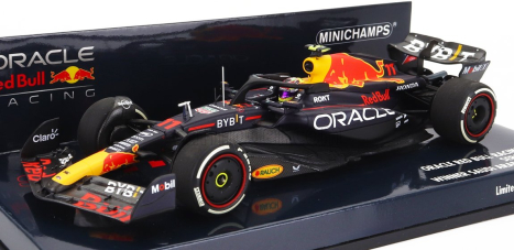 Minichamps Red bull F1 Rb19 Team Oracle Red Bull Racing N 11 Víťaz GP Saudskej Arábie 2023 Sergio Perez 1:43 Matt Blue