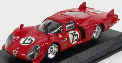 Najlepší model Alfa romeo 33.2 Lm N 25 Daytona 1969 Dibos - Chappuis - Calabattisti 1:43 Red