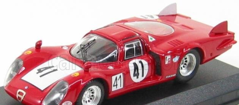 Najlepší model Alfa romeo 33.2 Lm N 41 24h Le Mans 1968 Baghetti - Vaccarella 1:43 Červená Biela