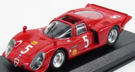 Najlepší model Alfa romeo 33.2 Spider N 5 Winner Montlhery 1969 Larrousse - Verrier 1:43 Red