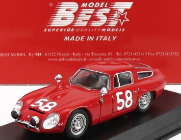 Najlepší model Alfa romeo Tz1 N 58 Targa Florio 1964 Bussinello - Todaro 1:43 Red