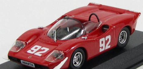 Najlepší model Fiat Abarth 2000s N 92 Víťaz Campionato Europeo Montagna 1969 A.merzario 1:43 Červená