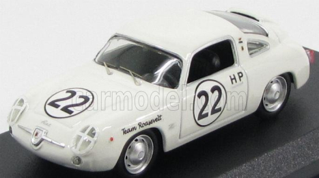 Najlepší model Fiat Abarth 750 Zagato Coupe N 22 Sebring 1960 Richards - Callanan 1:43 White