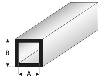 Raboesch profil ASA štvorcový 3x5x330mm (5)