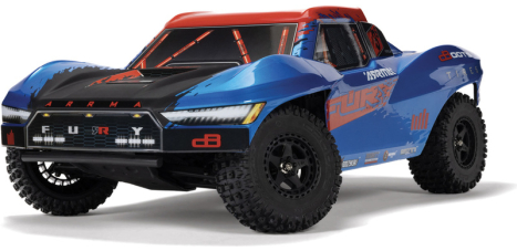 RC auto Arrma Fury 223S BLX 2WD 1:10 RTR DSC, modrá