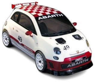 RC auto Fiat 500 Abarth 1:9 RTR súprava