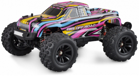 RC auto Hyper Go Monster Truck brushless, modro-červená