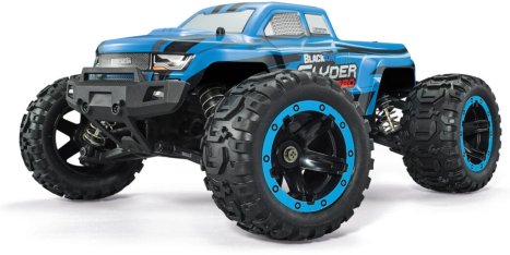 RC auto Slyder MT Turbo Brushless Monster Truck 1/16 RTR, modrá